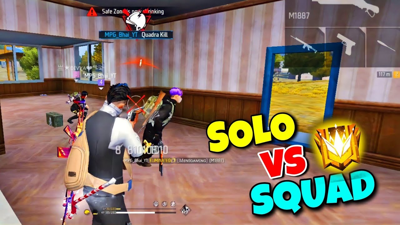 Free Fire Max Solo vs Squad Full Gameplay With Commentry - YouTube