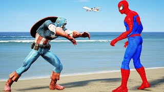 GTA 5 SPIDER-MAN, IRON MAN, HULK GAME ANIMATION Ep.19