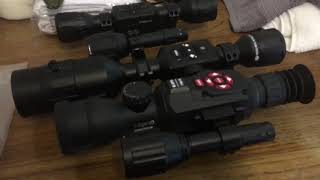 ATN X-Sight II HD weighs less than ATN 4K Pro scope,  Thor LT even less