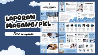 PowerPoint Template Laporan Magang/PKL #3 [Free PPT]