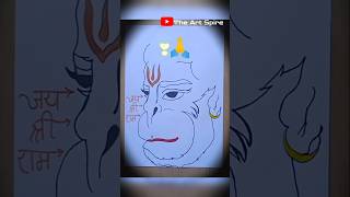 Jai Hanuman 🙏✨ | Creative Hanuman Ji Art #shorts #art