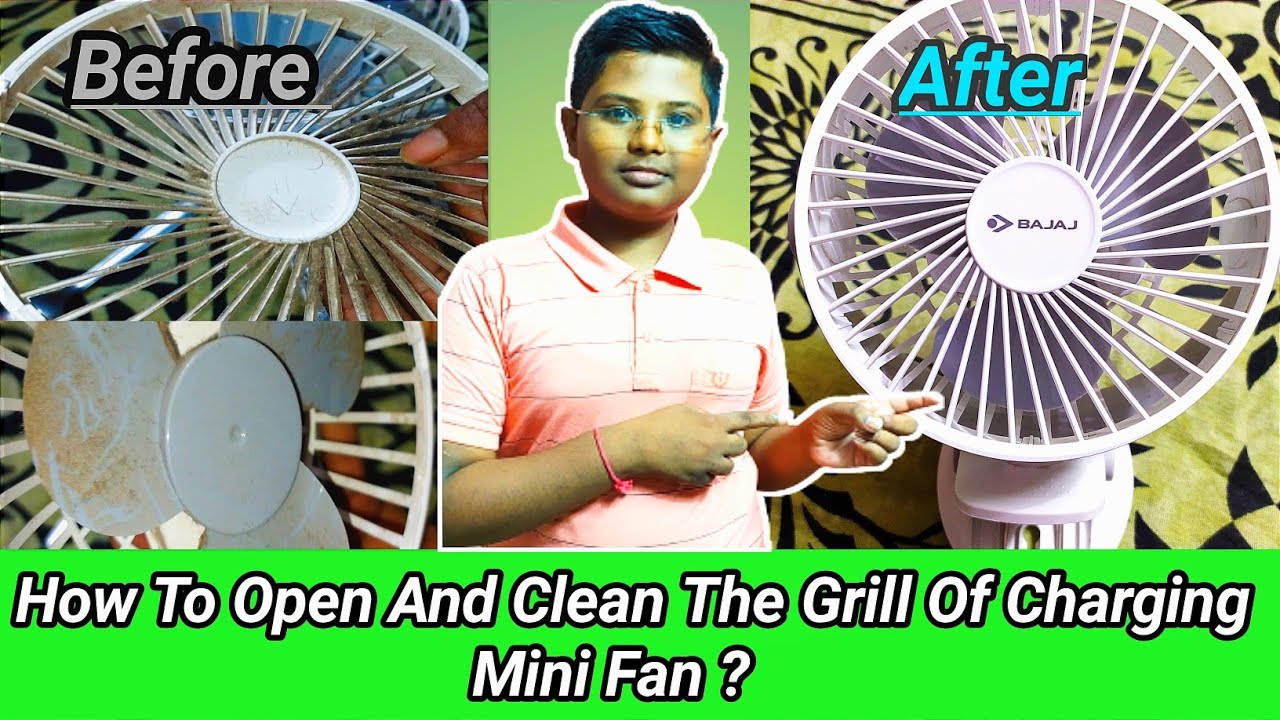 how to clean Bajaj mini fan mini fan portable fan Charging fan