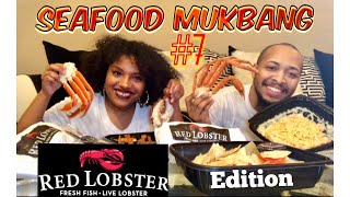 Seafood Mukbang #7 | Shrimp/ Lobster Tail/ Snow Crab Legs/Lobster Dip/ Pasta (Red Lobster Edition)