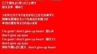 「Don&#39;t Give Up Heart」歌詞付き　歌：永井真理子