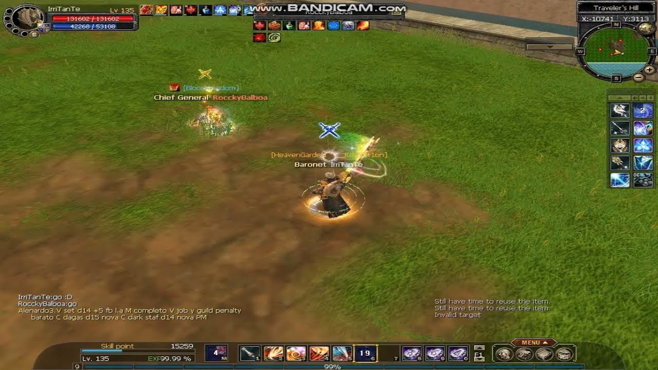 IrriTanTe Vs RockyBalboa -  Glaive/Blade vs Warrior/Cleric Silkroad Latino Pvp