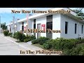 2019 - New Row Homes Starting At 1.1 Million Pesos In The Philippines