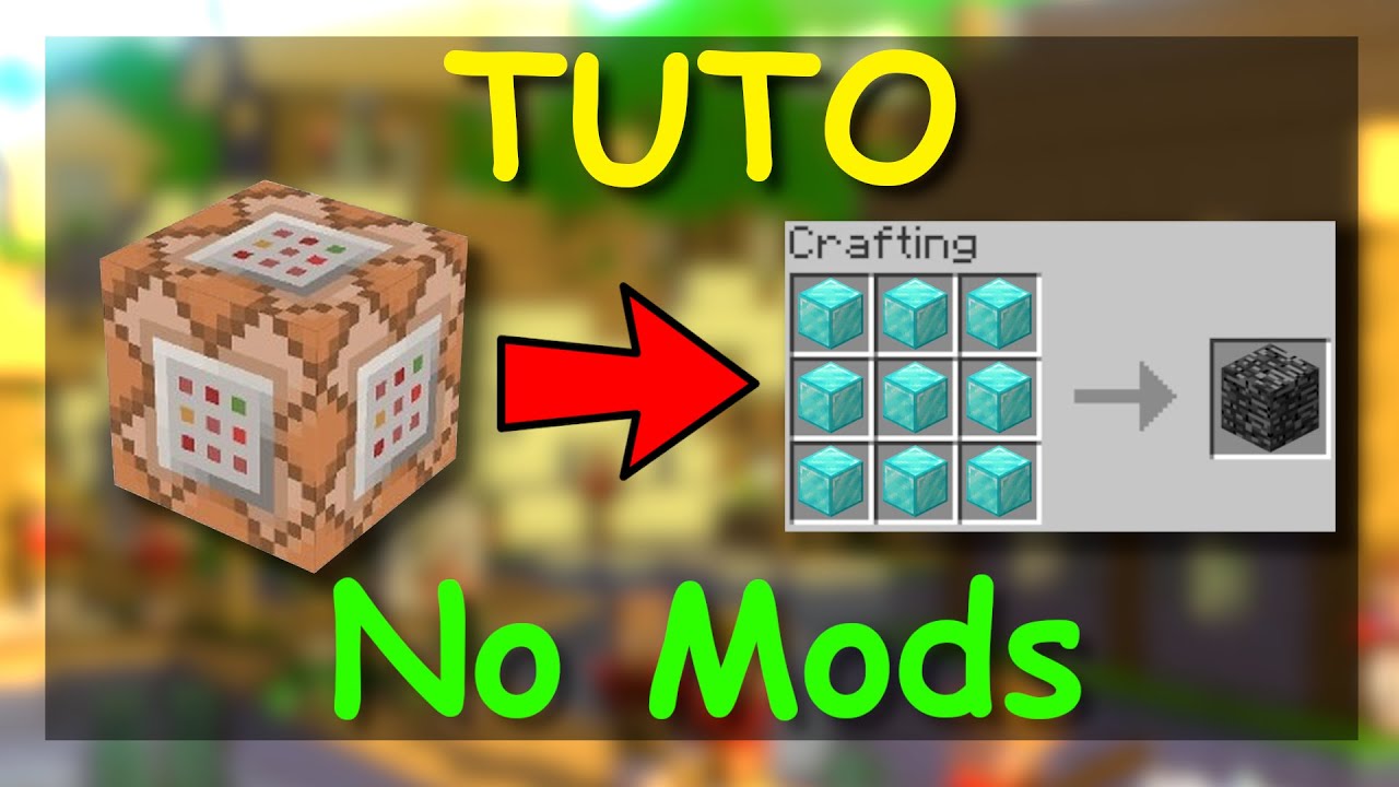 Comment CRÉE UN CRAFT PERSONNALISÉ SUR MINECRAFT ( No Mods ) - YouTube