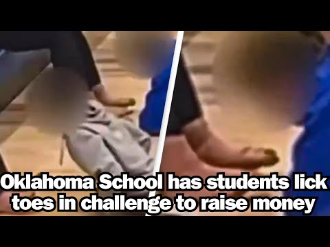 Oklahoma School has students lick toes in challenge to raise money