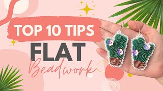 10 Tips for Achieving Flat Beadwork | Art by Breanna Deis