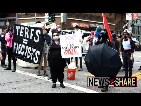 Pro-Transgender activists rally