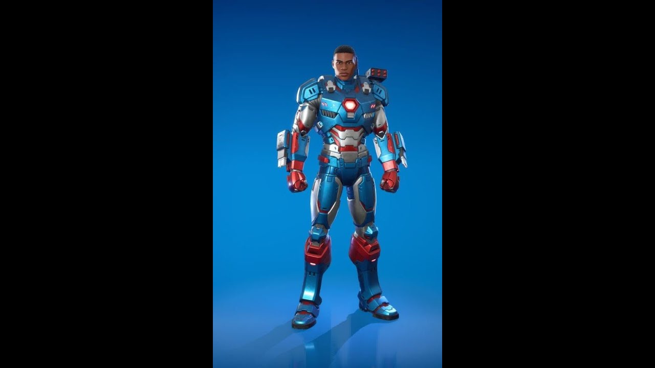War Machine Skin Fortnite (IRON PATRIOT) War Machine Skin - GAMEPLAY - YouTube