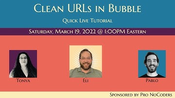 Clean URLs in Bubble