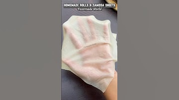 Homemade Spring Rolls Sheets #shorts #sheets #springrollswrap #samosapatti #samosasheets #rollsheets
