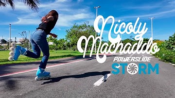 Nicoly Machado Skating with Her Storm Nicoly Pro 80