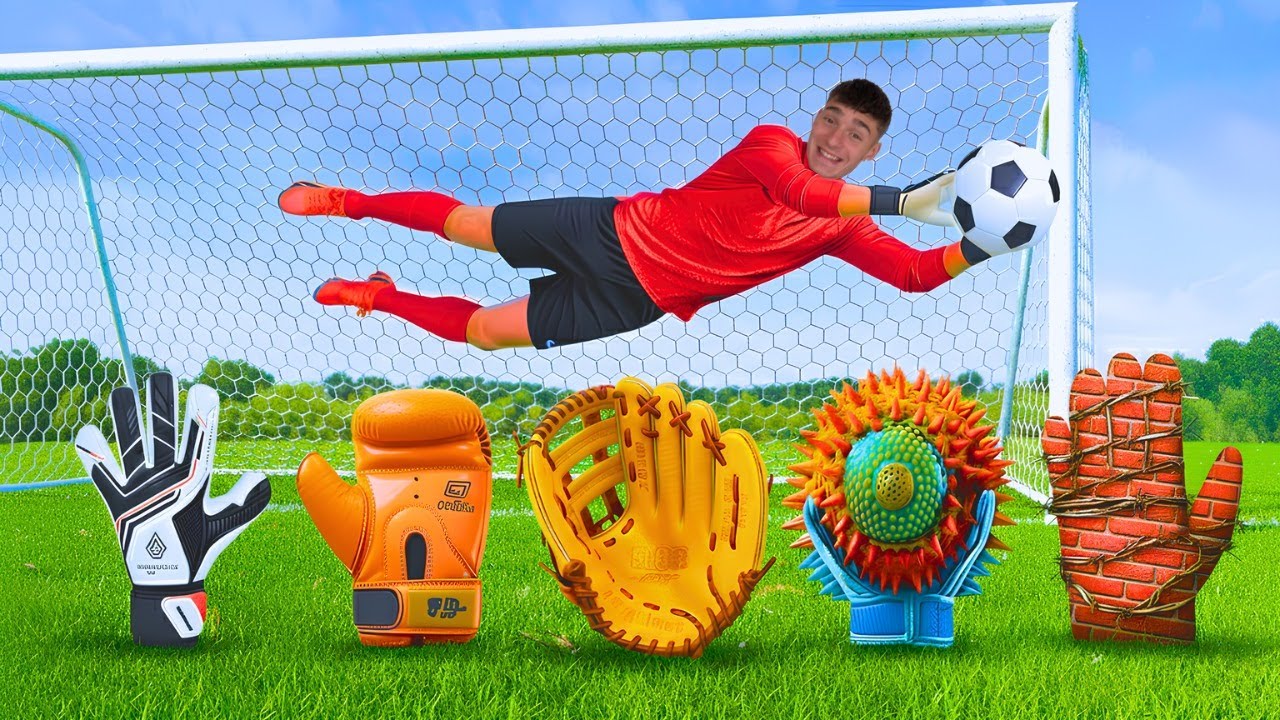 Portero de Fútbol vs Guantes más Raros del Mundo