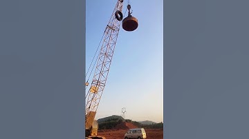 Dynamic consolidation process of foundation- Good tools and machinery make work easy