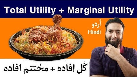 TOTAL UTILITY & MARGINAL UTILITY | Learn Economics in Urdu/Hindi | Magray Academy | Kafeel Aslam