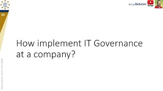 CIO#5-3: IT Governance