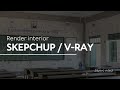 📌 EN VIVO 🔴 RENDER INTERIOR CGTIPS 11252 SKETCHUP - VRAY