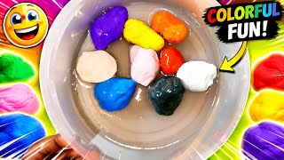Mixing 1000 Soft Clay Into Clear Slime - Satisfying Slime screenshot 4
