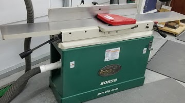 Grizzly G0858 jointer unboxing and setup