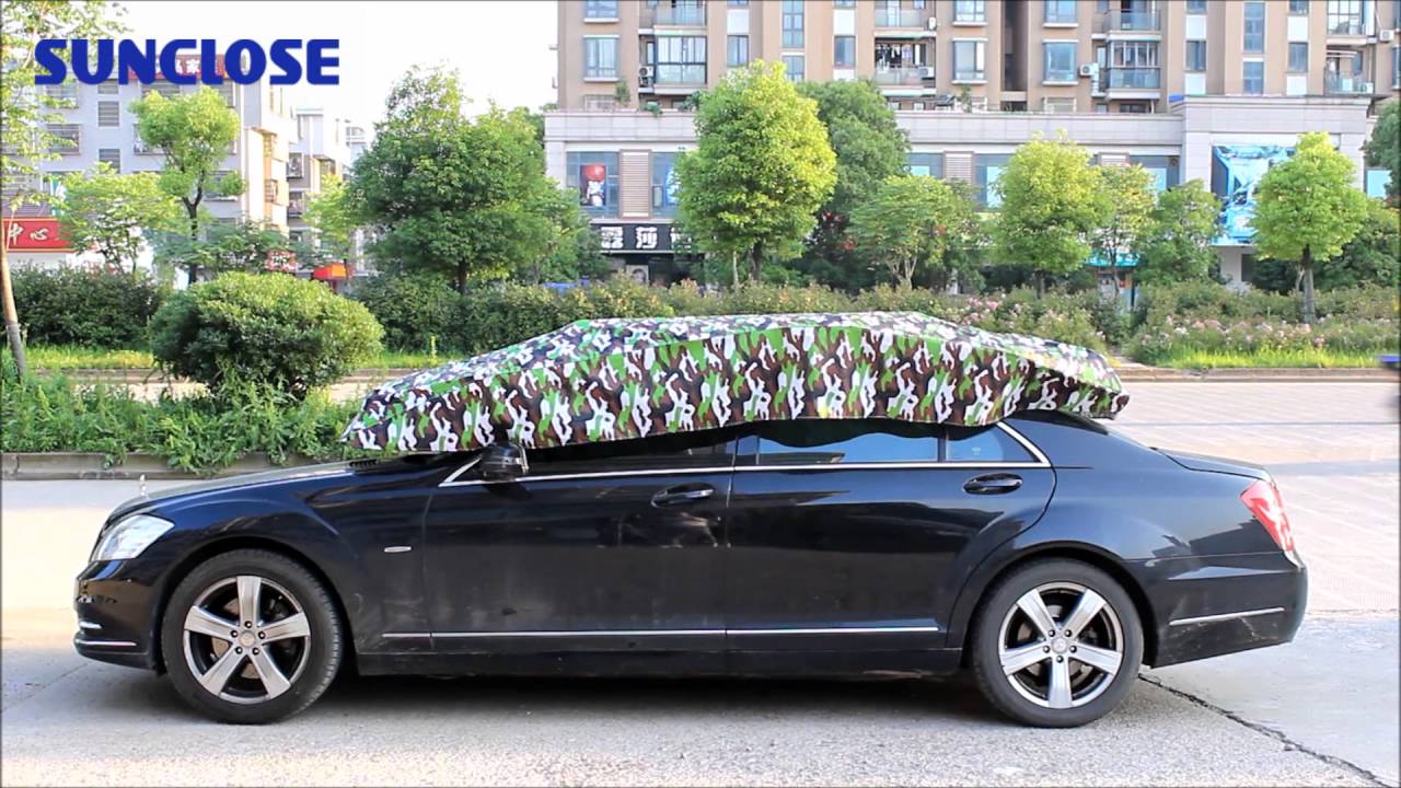 Automatic Car Cover waterproof car parking cover YouTube
