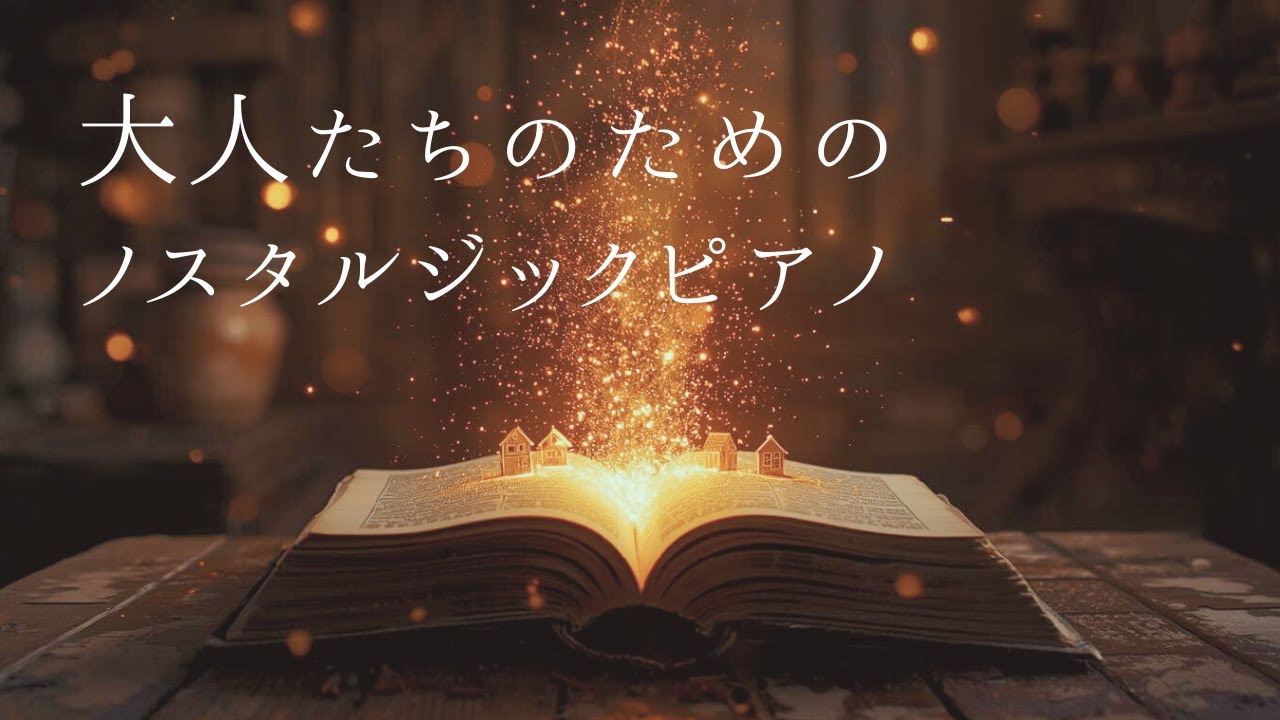 古い絵本を開くような夜。大人たちのための、夢へ誘うノスタルジック・ピアノBGM【睡眠用・作業用】
