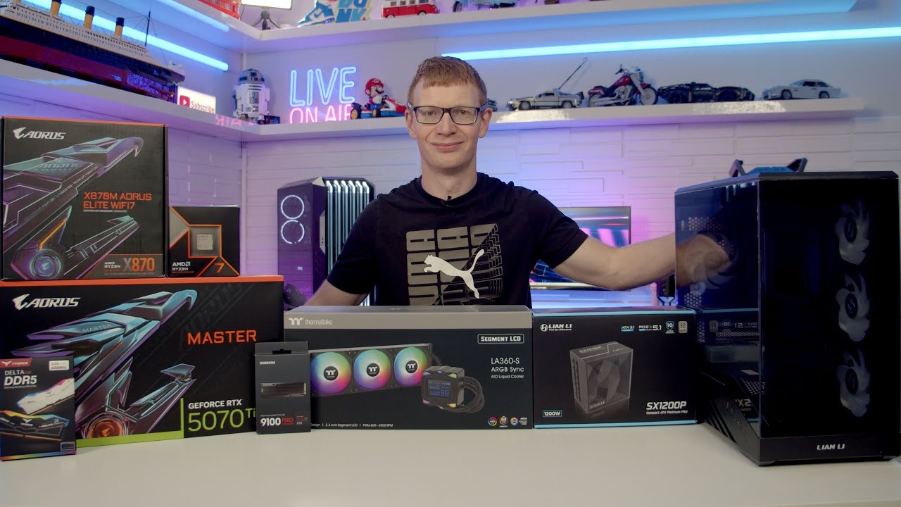 YouTube thumbnail for “Lian Li Vector V100 Mini Build - Step by Step Guide” by Christopher Flannigan