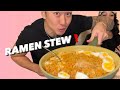 RAMEN &amp; RICE CAKE STEW MUKBANG