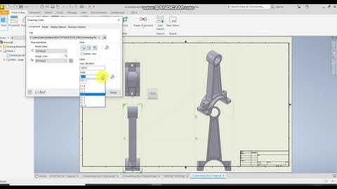 Detailed Drawing of a Connecting Rod in Autodesk Inventor | Engineering Drafting Tutorial