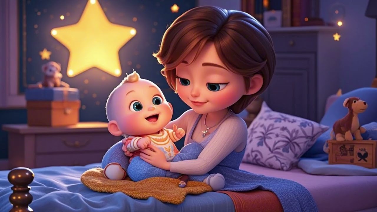 🌟 “Golden Star Lullaby” ✨ | Gentle Sleep Song for Kids & Babies 🌙