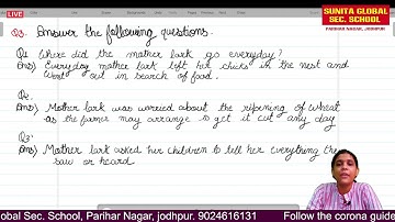 class 3 English chapter 2 The Lark