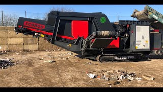 Famous Ecohog EH1500-TWS working on Skip Waste Recycling Profile