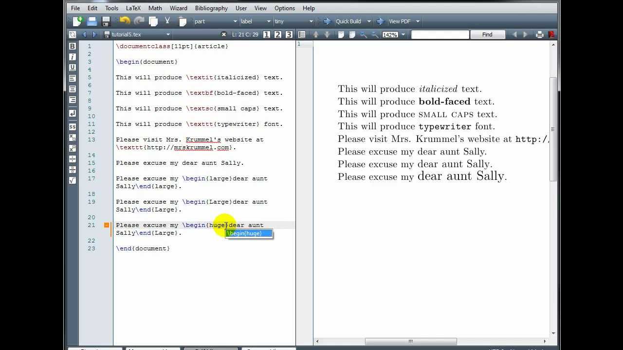 LaTeX Tutorial 5 - Text and Document Formatting - Part 1/2 ...