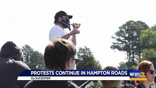 AM coverage: Protests continue in Hampton Roads