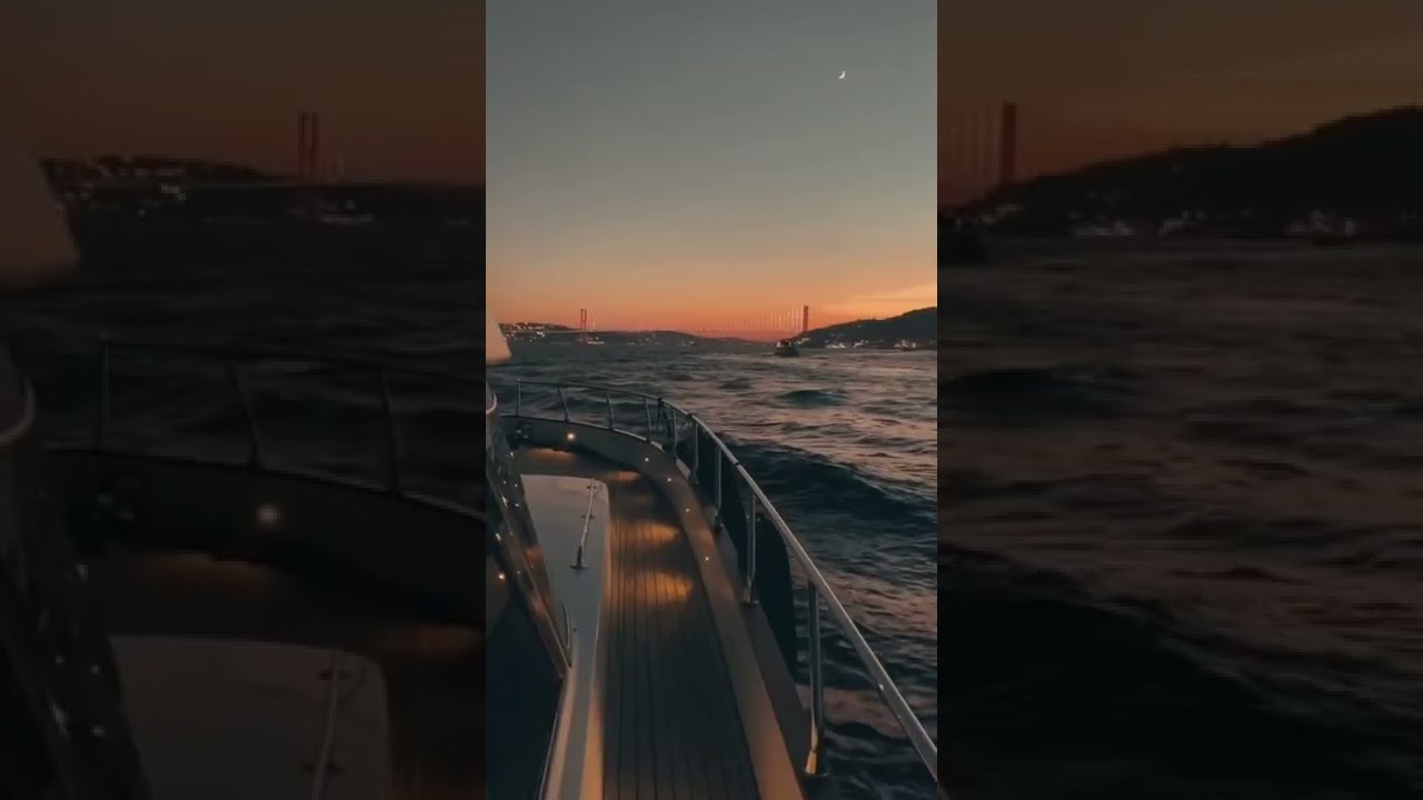 Sunset in İstanbul Bosphorus, Private Yacht Tour..