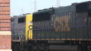 CSX Q439 Idling With Ex Seaboard System & Conrail Power At Bound Brook