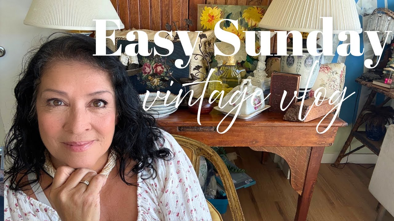 Hitting Some Estate And Garage Sales! An Easy Vintage Sunday Vlog, Let's Hang Out