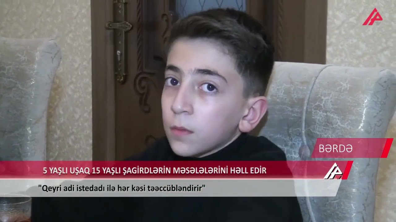 5 yaşli Kalkulyator usaq , Vunderkind Semedzade Ferid