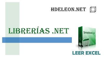 Leer archivo de Excel en C# .Net sin utilizar Librerías de office | spreadsheetlight