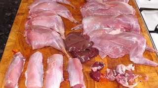 How To Prepare And Cook A Rabbit.(part 2),Worcestershire Fried Rabbit.