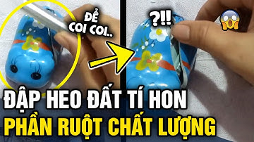 Quay clip ĐẬP HEO ĐẤT tí hon, cô gái 