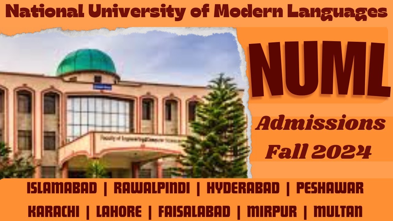 NUML Fall Admission 2024 | NUML university Islamabad admission | All ...