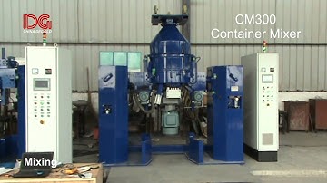 300L automatic container mixer testing running