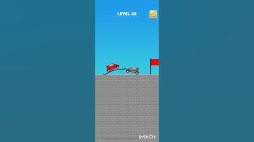 Draw Bridge Game Level 33 #viral #gaming #shorts 🚘