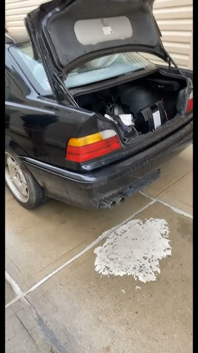 BMW E36 M3 first start after sitting for a year! - YouTube