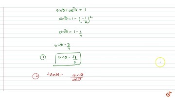 Find the values of the other five trigonometric functions in each of the   following: `costhet