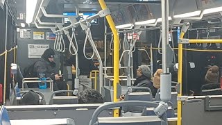 74 Fullerton CTA bus to Fullerton Station, Brown Line to Belmont livestream 4/7/2024