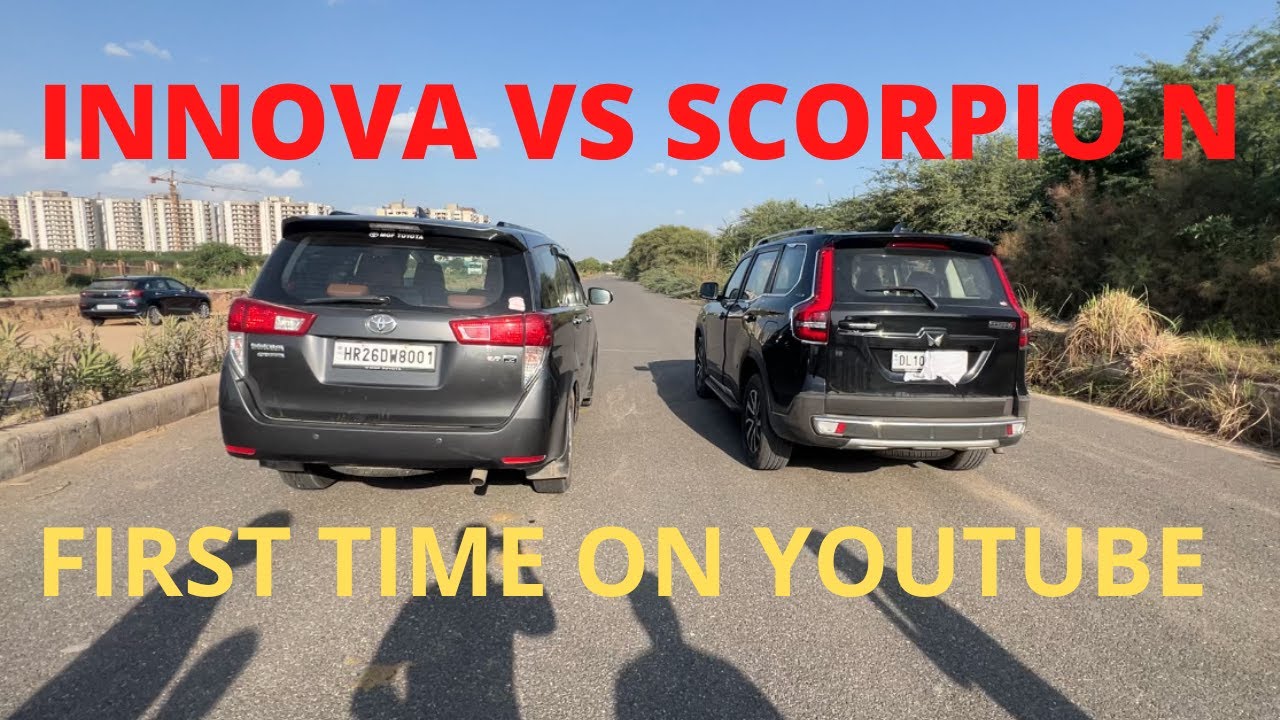 SCORPIO N VS INNOVA DRAG RACE