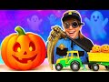 La farce d'Halloween et la réparation des bonbons. Une aventure de fête avec le gendarme des jouets